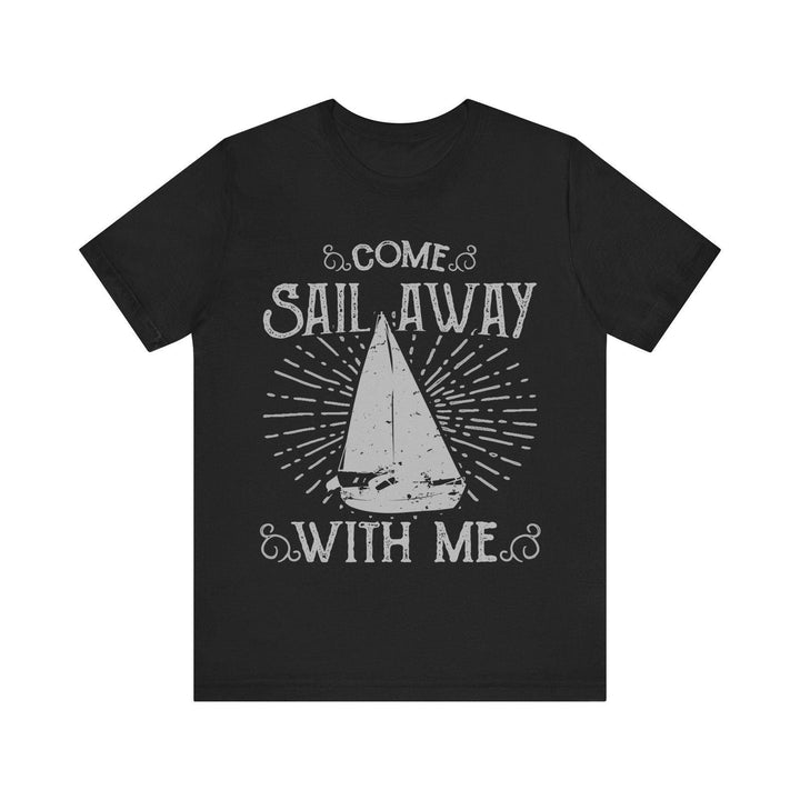 Fishing Sail Away T Shirt | Black