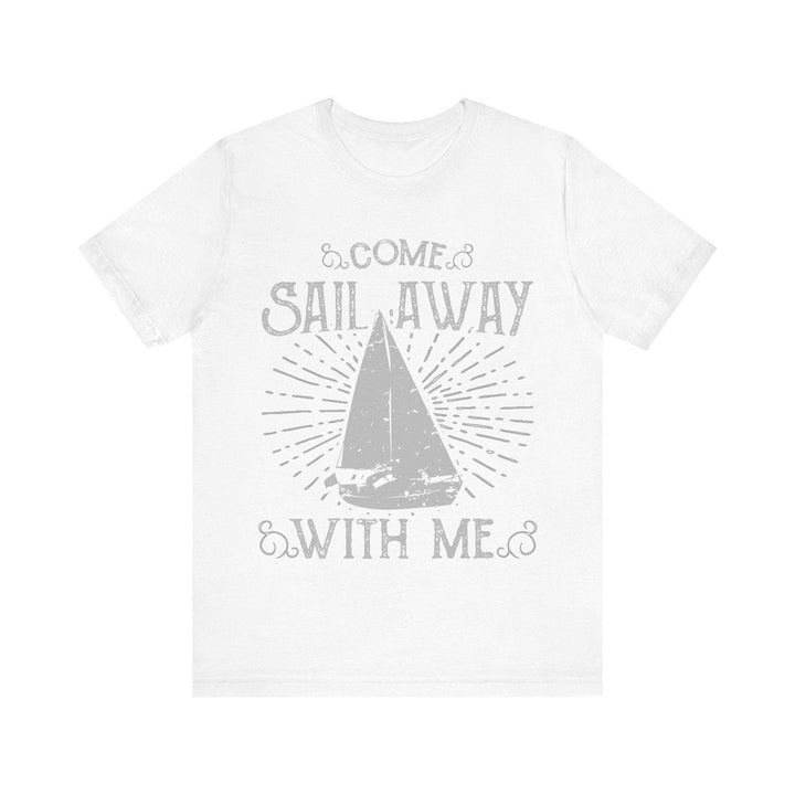 Fishing Sail Away T Shirt | White