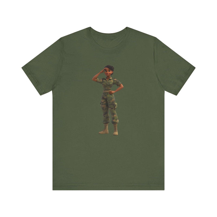 Fortnite Salute to Strength T Shirt | Military Green