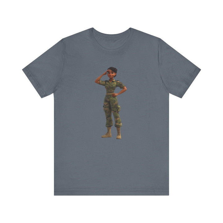 Fortnite Salute to Strength T Shirt | Steel Blue