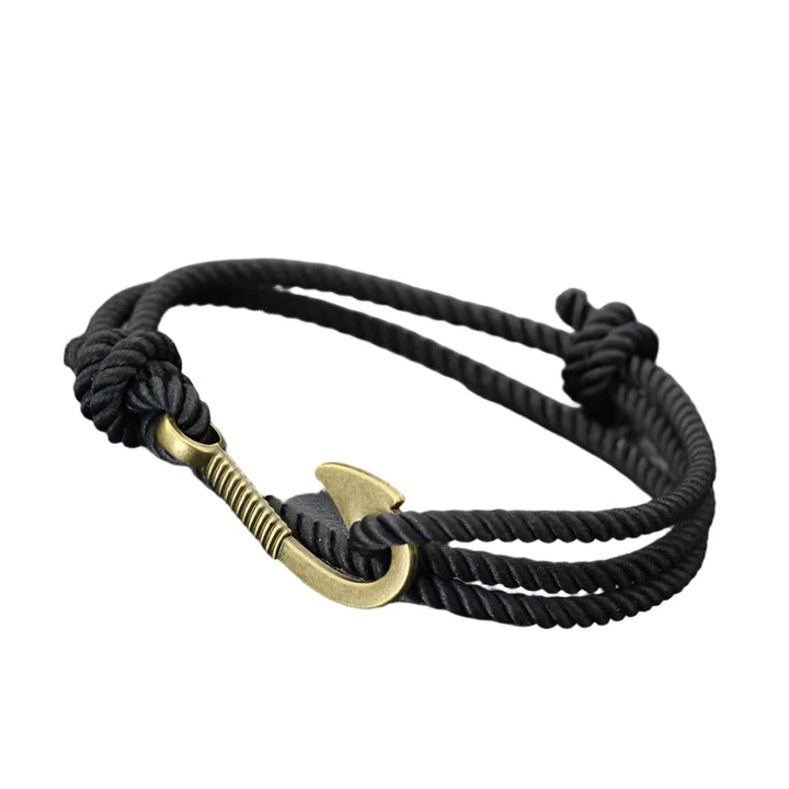 Fishhook Bracelet | Black Twill Tees