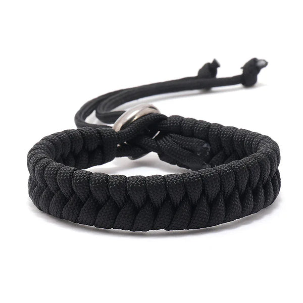 Sporty Parachute Bracelet | Black Twill Tees