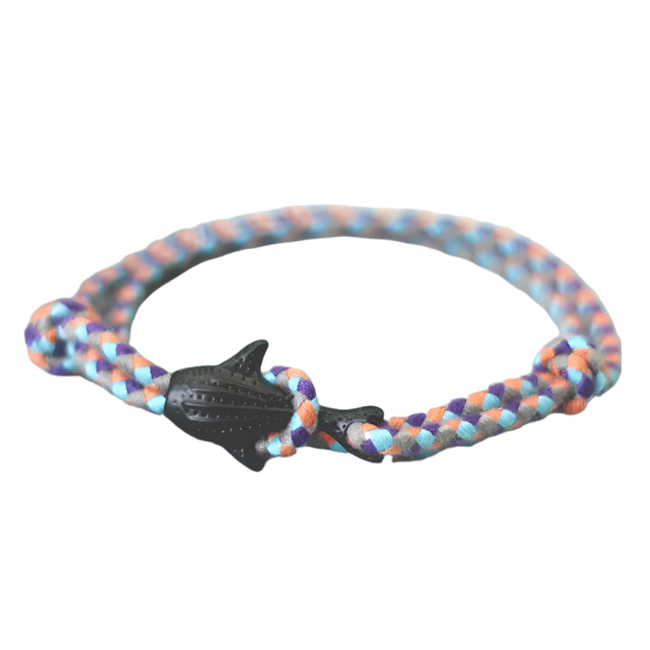 Shark Bracelet | Orange Purple Twill Tees