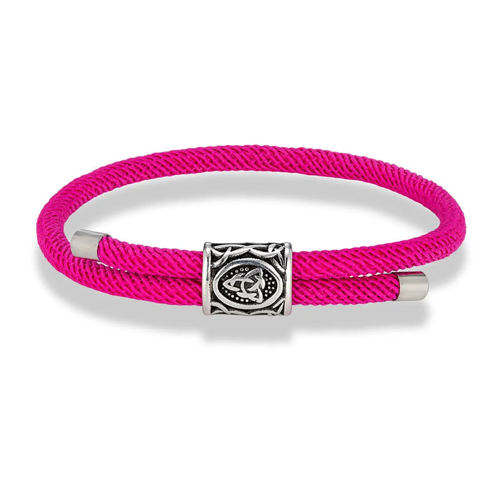 Runes Bead Bracelet | Rose Pink Twill Tees