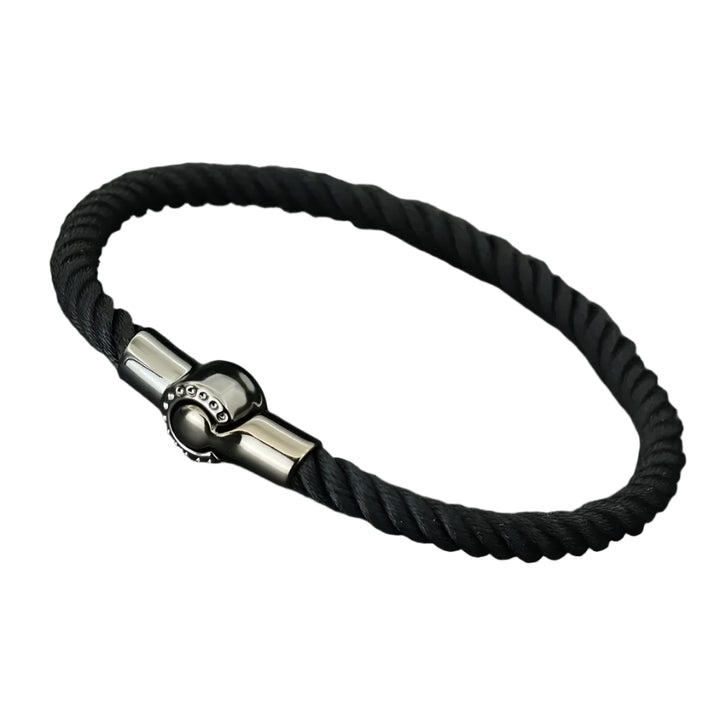 Black Magnet Bracelet | Black Twill Tees