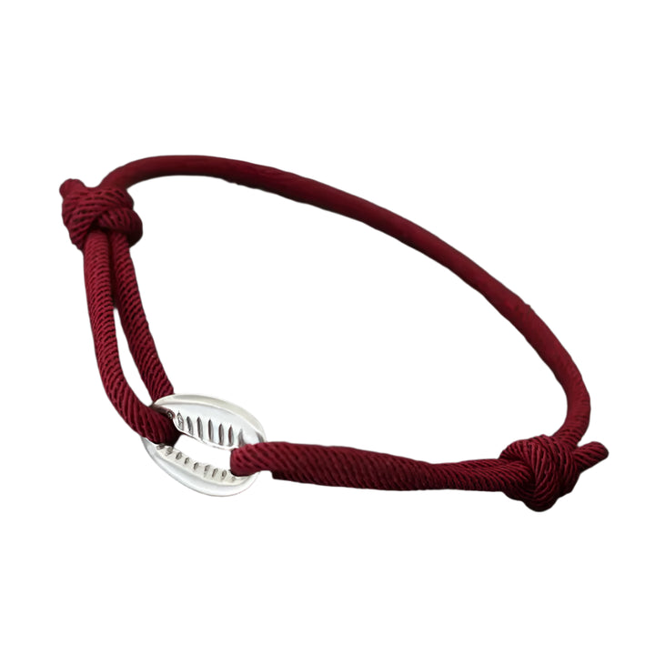 Shell Bracelet | Wine Twill Tees