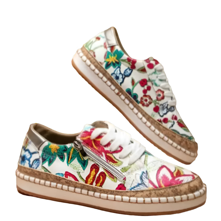 Women Lace Up | Orthopedic Shoes | Red Twill Tees