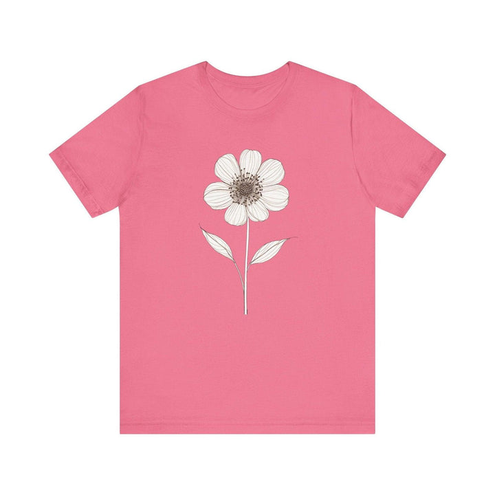 Flower Simple Elegance T Shirt | Charity Pink