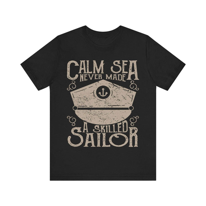 Fishing Skilled Sailor T Shirt | Black