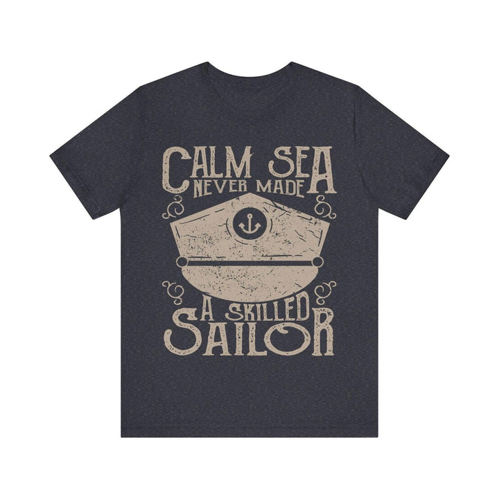 Fishing Skilled Sailor T Shirt | Heather Navy