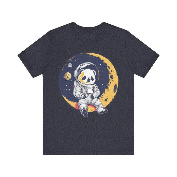 Nasa Space Panda Adventure T Shirt | Heather Navy