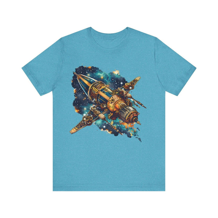 Nasa Steampunk Voyager T Shirt | Heather Aqua