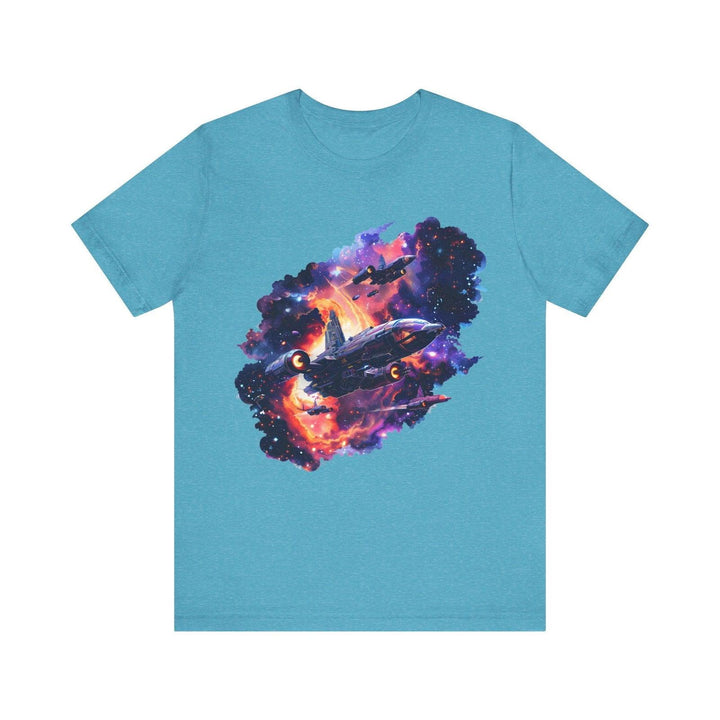 Nasa Stellar Fleet T Shirt | Heather Aqua