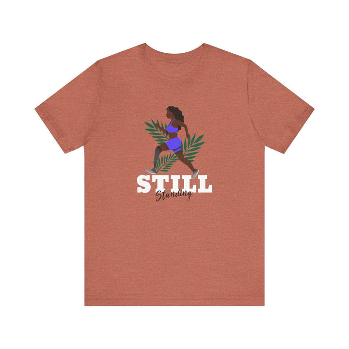 Flower Still Running T Shirt | Heather Clay