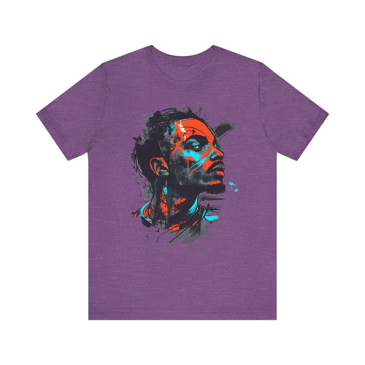 Hip Hop Street Art Vibes T Shirt | Heather Team Purple