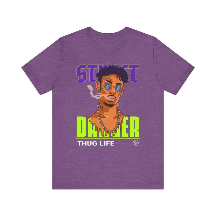 Hip Hop Street Danger T Shirt | Heather Team Purple