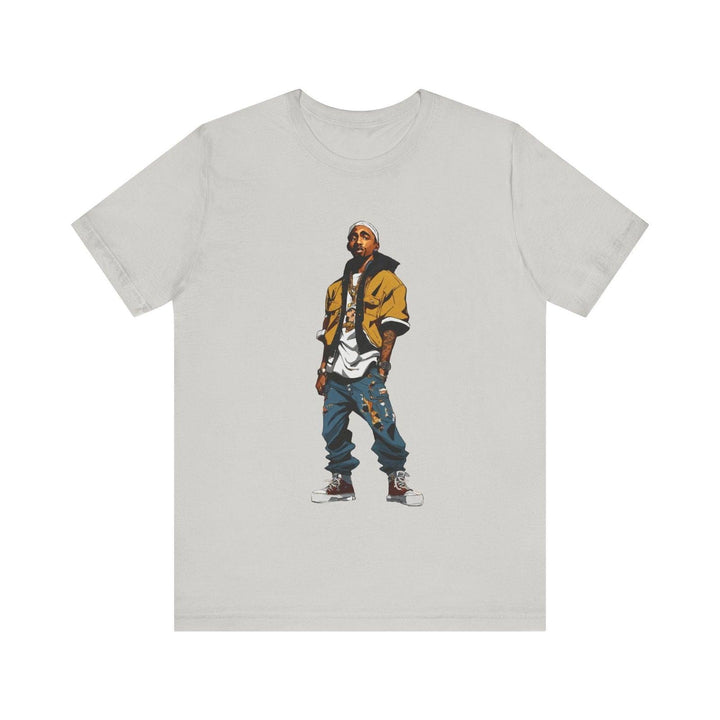 Hip Hop Street Hustler T Shirt | Silver