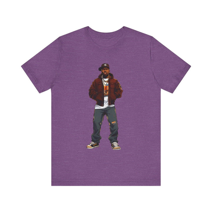 Hip Hop Street Legend T Shirt | Heather Team Purple