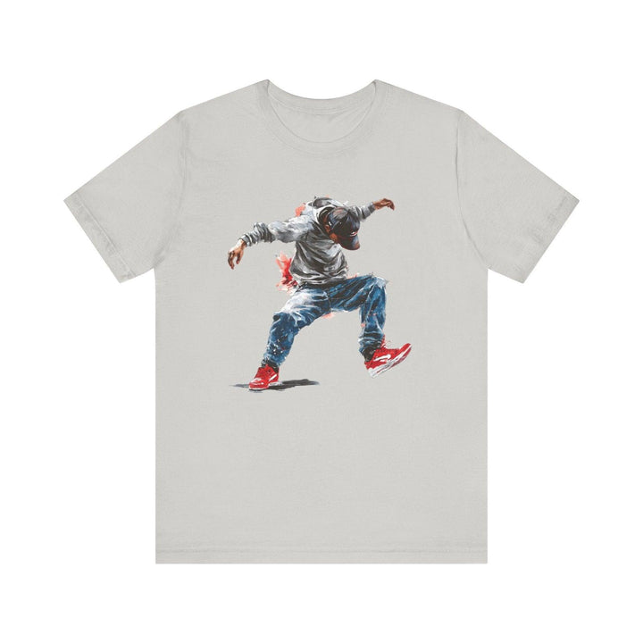 Hip Hop Street Moves T Shirt | Silver