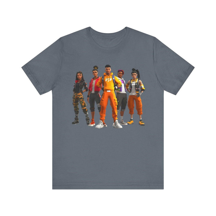 Fortnite Street Style Crew T Shirt | Steel Blue