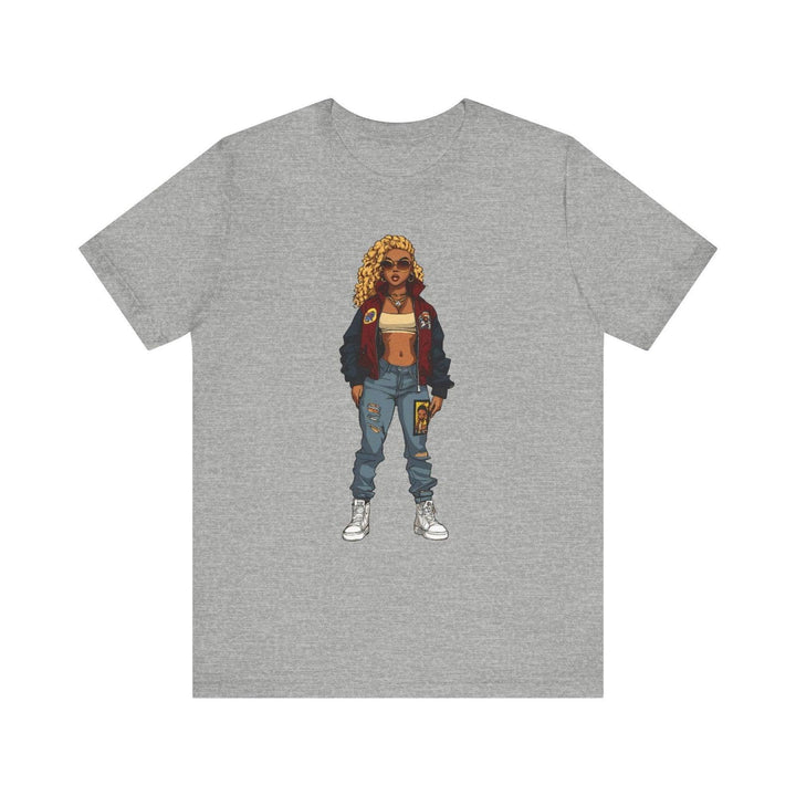 Hip Hop Street Style Diva T Shirt | Athletic Heather