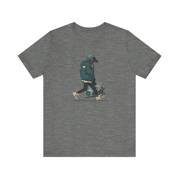 Band Streetwise Bird Boombox T Shirt | Deep Heather