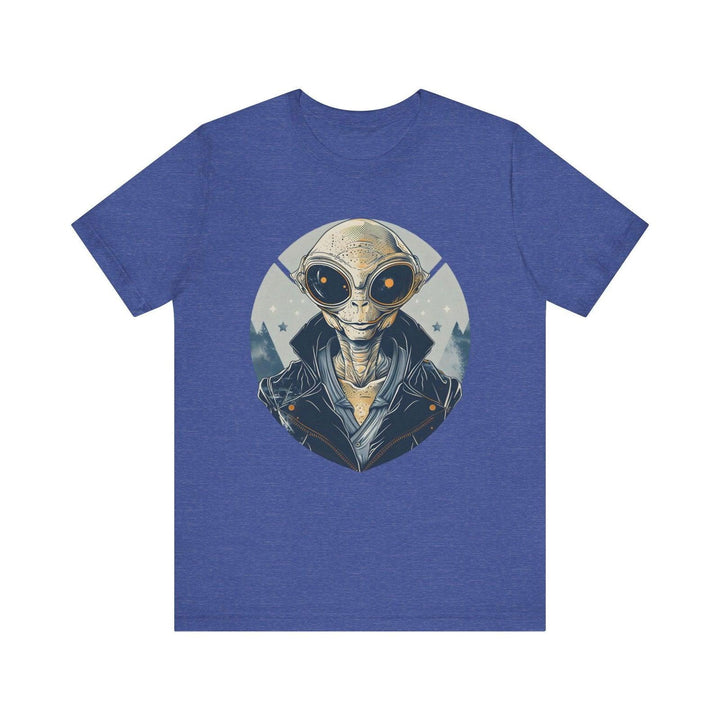 Alien Stylish T Shirt | Heather True Royal