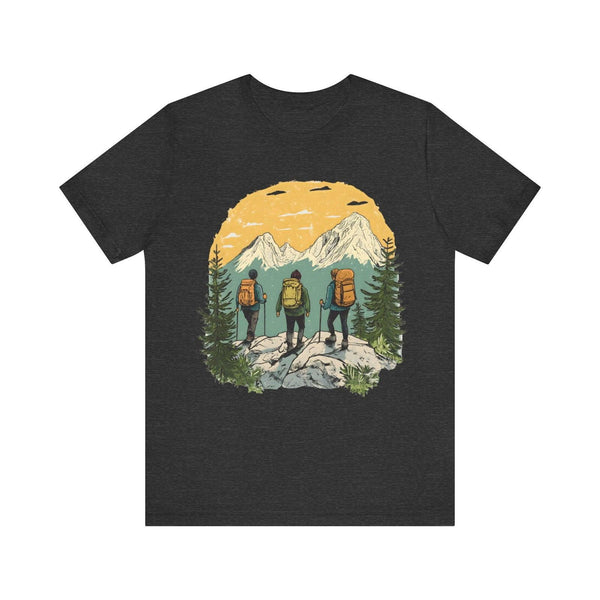 Hiking Summit Seekers T Shirt | Dark Grey Heather