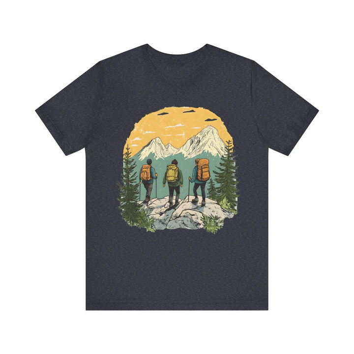 Hiking Summit Seekers T Shirt | Heather Navy