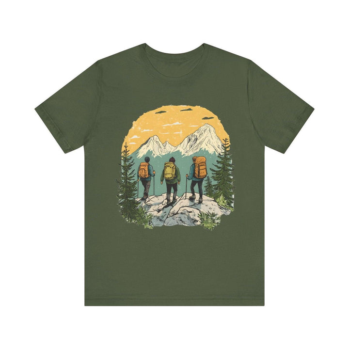 Hiking Summit Seekers T Shirt | Military Green