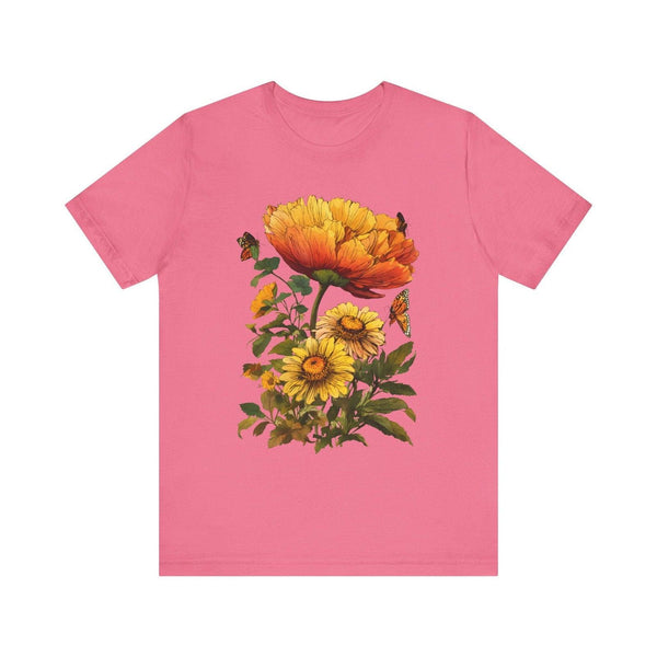 Flower Sunlit Garden T Shirt | Charity Pink