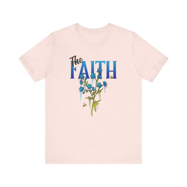 Christian The Faith Flower T Shirt | Soft Pink