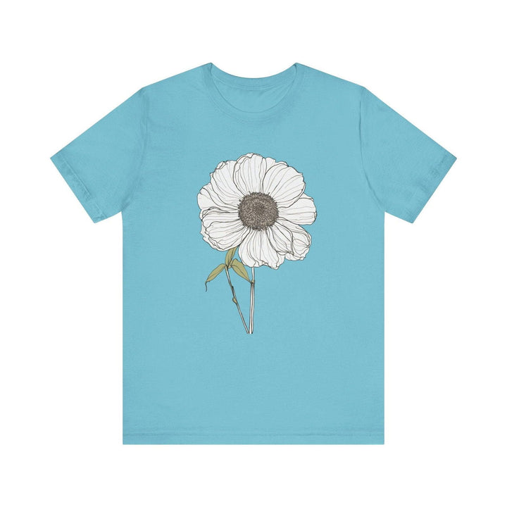 Flower Timeless Bloom T Shirt | Turquoise