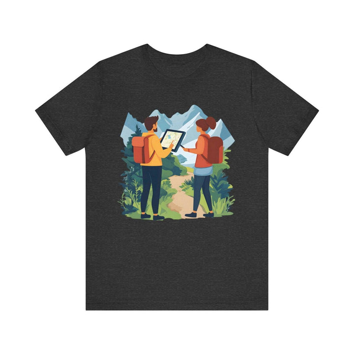 Hiking Trail Explorers T Shirt | Dark Grey Heather