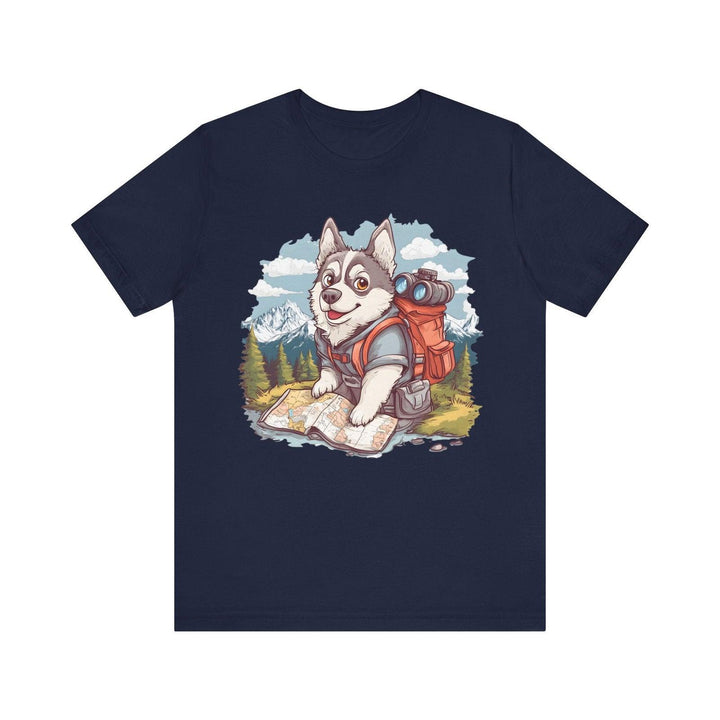 Hiking Trail Pup Explorer T Shirt | Navy