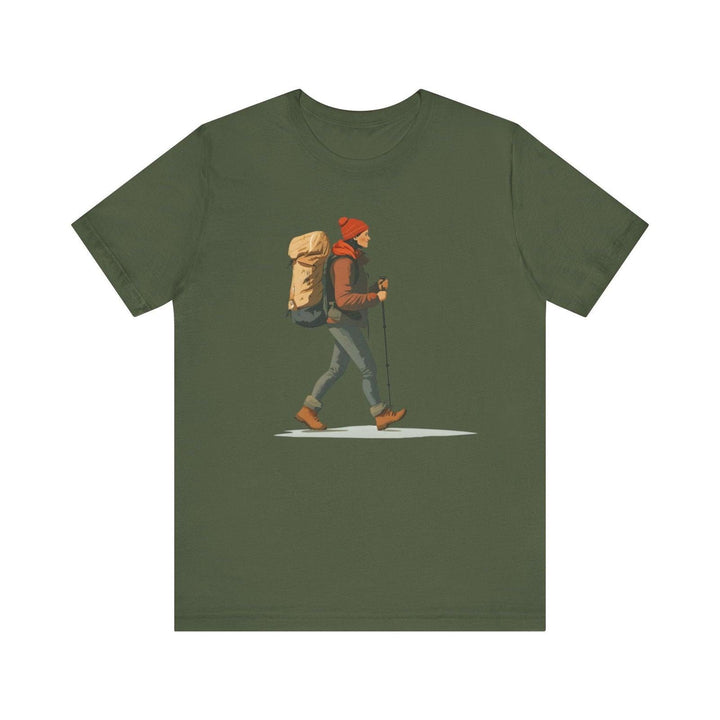 Hiking Trailblazer Explorer T Shirt | Military Green