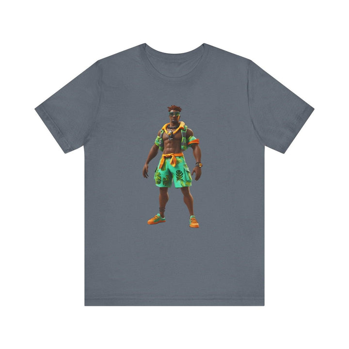 Fortnite Tropical Breeze Warrior T Shirt | Steel Blue