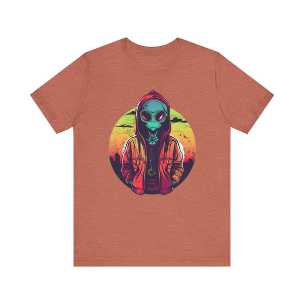 Alien Urban Vibes T Shirt | Heather Clay