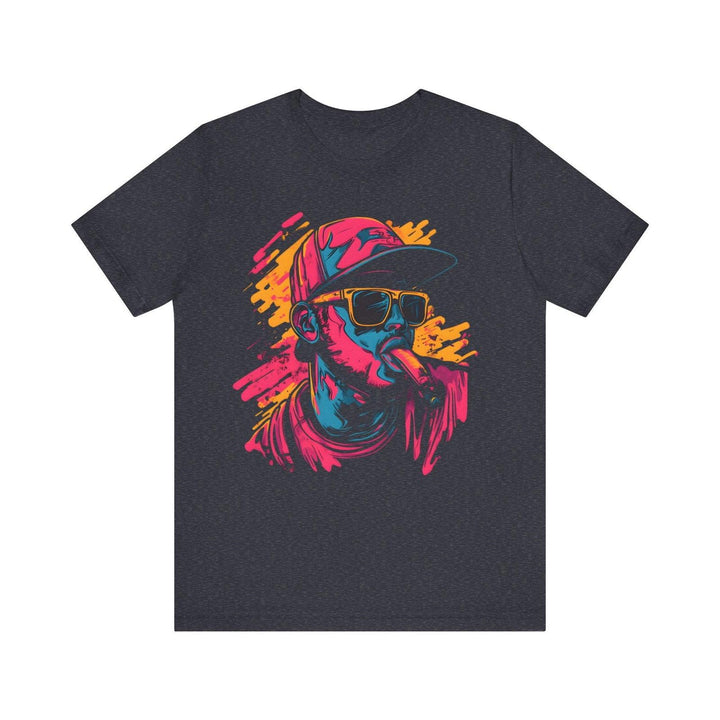 Hip Hop Urban Vibe T Shirt | Heather Navy