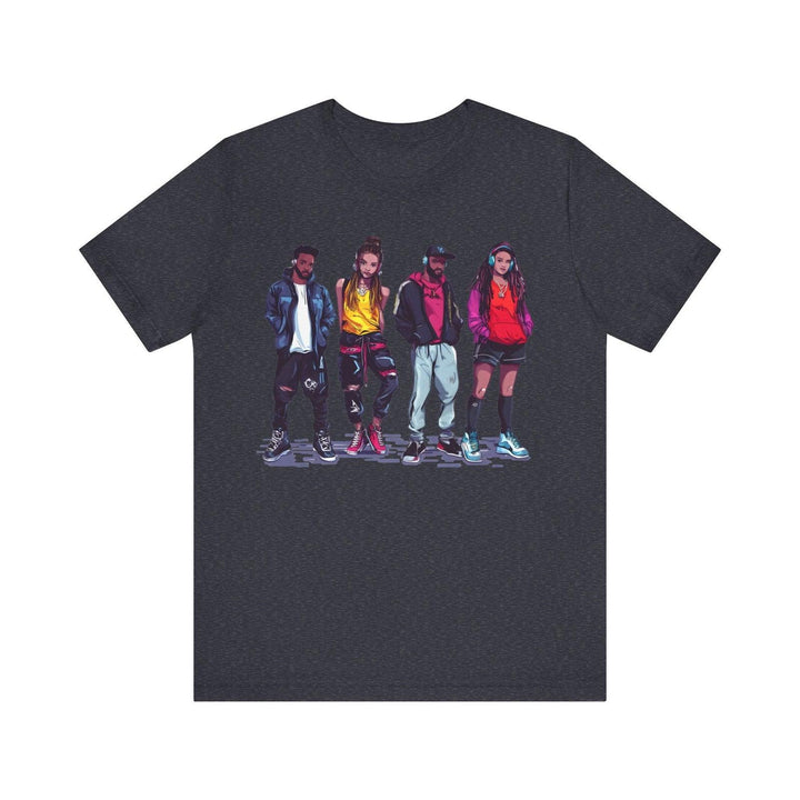 Hip Hop Urban Vibes Squad T Shirt | Heather Navy