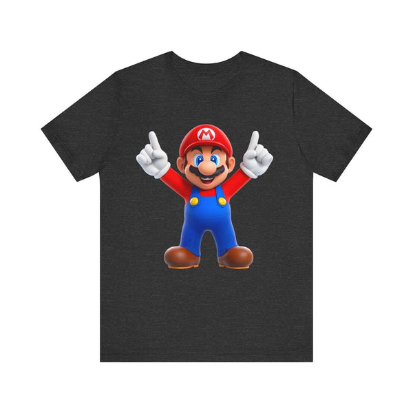 Mario Victory T Shirt | Dark Grey Heather