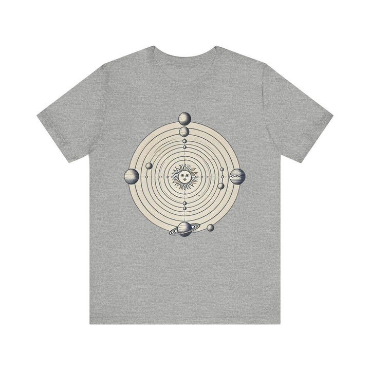 Nasa Vintage Solar System T Shirt | Athletic Heather Twill Tees