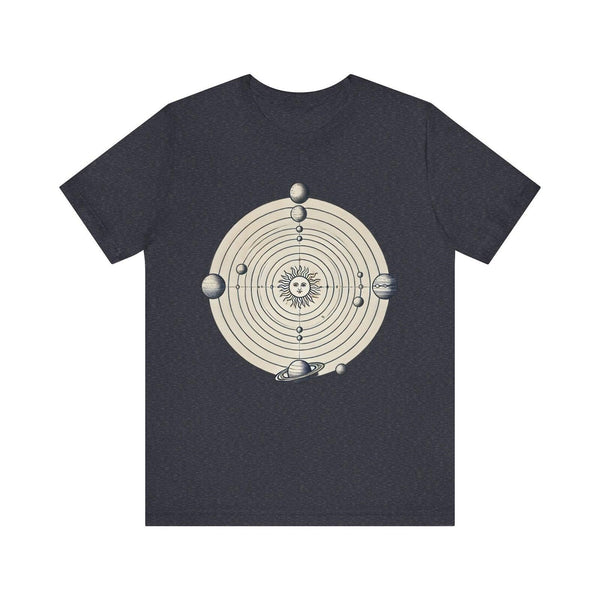 Nasa Vintage Solar System T Shirt | Heather Navy Twill Tees