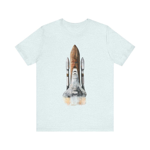 Nasa Vintage Space Shuttle T Shirt | Heather Ice Blue Twill Tees