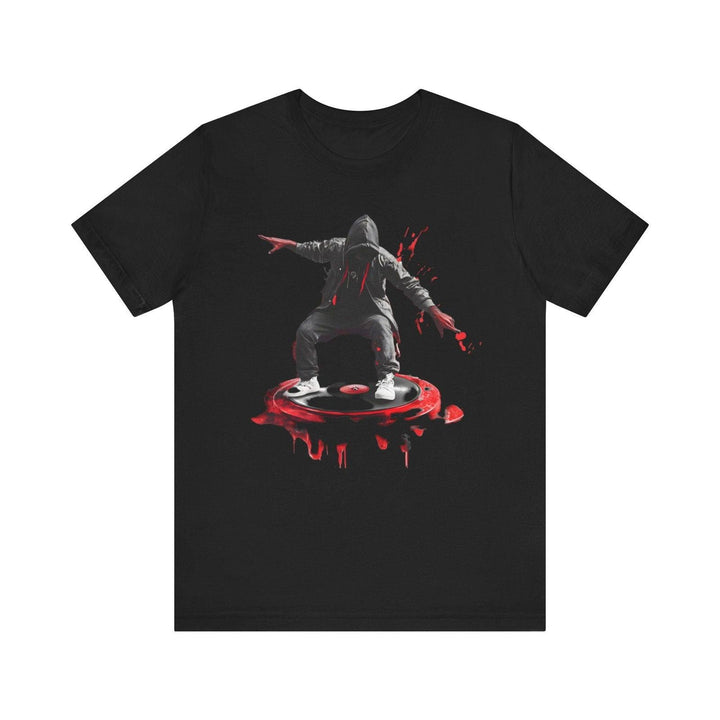 Hip Hop Vinyl Flow T Shirt | Black