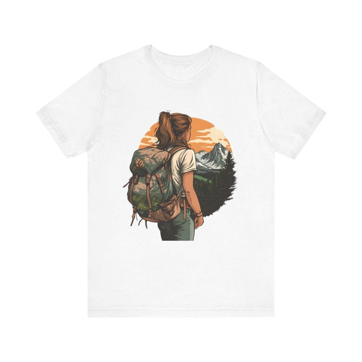 Hiking Wanderer's Horizon T Shirt | White