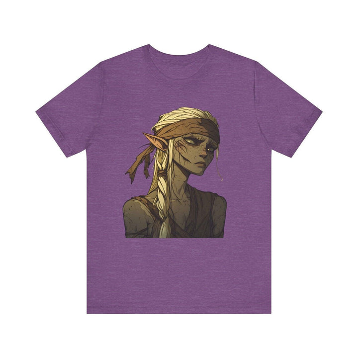 Zelda Warrior Spirit Elf T Shirt | Heather Team Purple Twill Tees