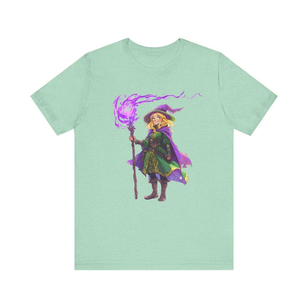 Zelda Whimsical Gnome Wizard T Shirt | Heather Mint