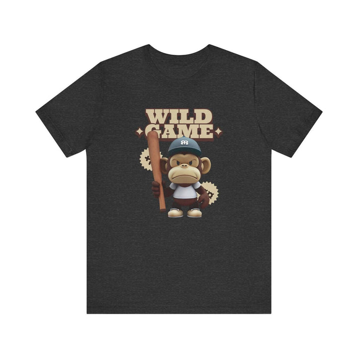 Adventure Wild Game Monkey T Shirt | Dark Grey Heather