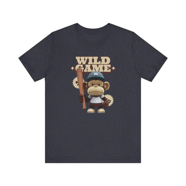 Adventure Wild Game Monkey T Shirt | Heather Navy